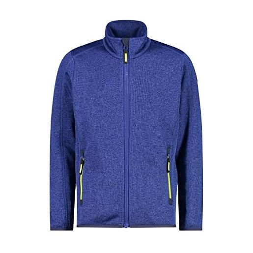 CMP knitted+mesh jacket, boy, bluish-electric, 104