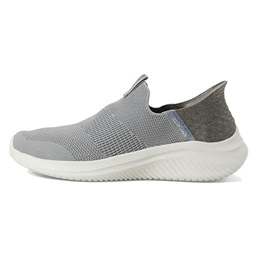 Skechers ultra flex 3.0 smooth step, sneaker uomo, navy knit trim, 47.5 eu