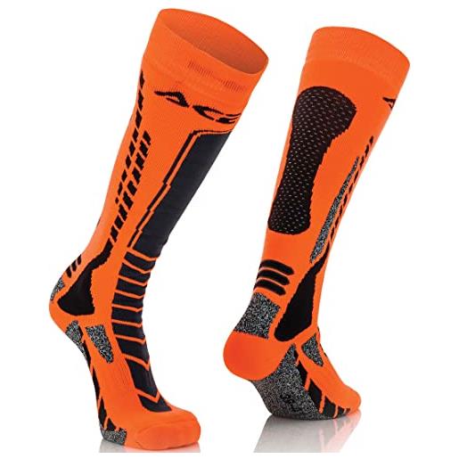 Acerbis 248705357 116 calza mx pro s m, nero/arancio, s/m
