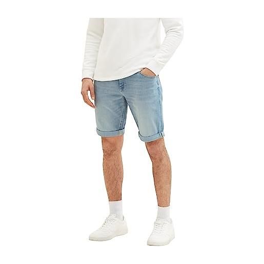 TOM TAILOR bermuda jeans shorts, uomo, blu (light stone wash denim 10280), 31