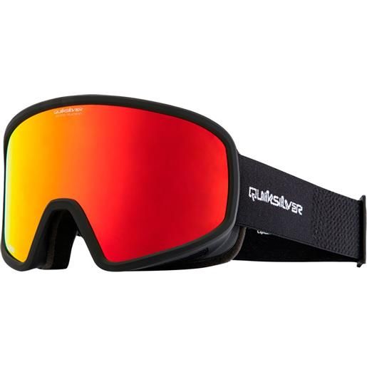 Quiksilver browdy cluxe ski goggles nero black / clux ml red s3/cat3