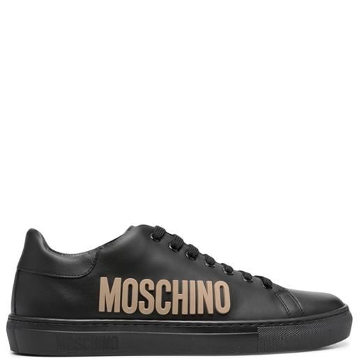 Moschino sneakers con logo goffrato - nero