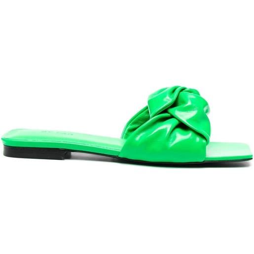 BY FAR sandali lima a punta aperta - verde