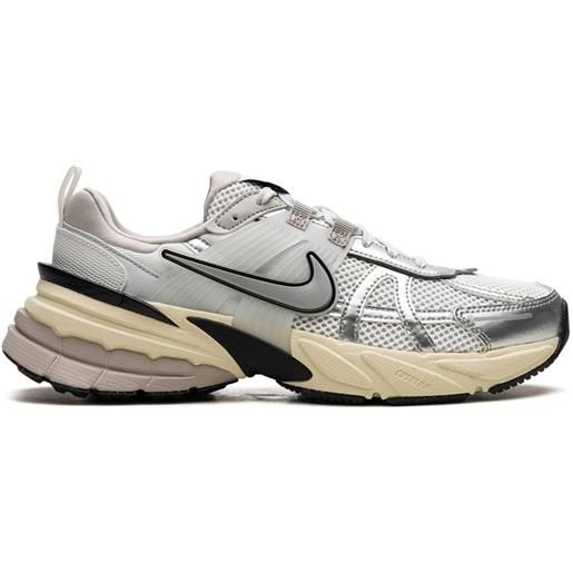 Nike sneakers v2k run metallic silver - bianco