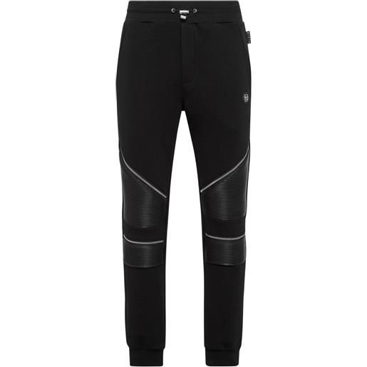 Philipp Plein pantaloni sportivi con applicazione - nero