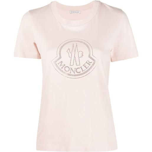Moncler t-shirt con decorazione - rosa