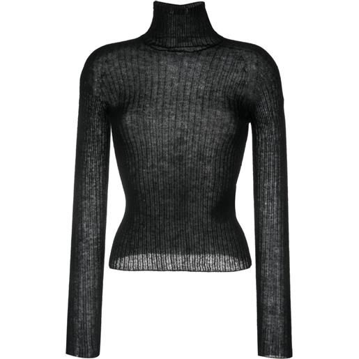 Saint Laurent maglione a collo alto - nero
