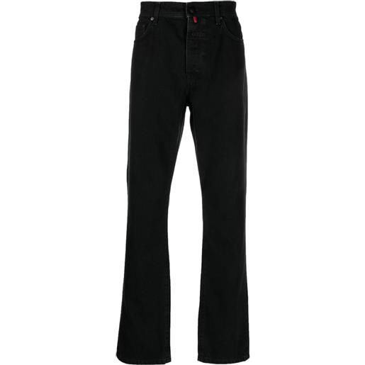 032c jeans con applicazione - nero