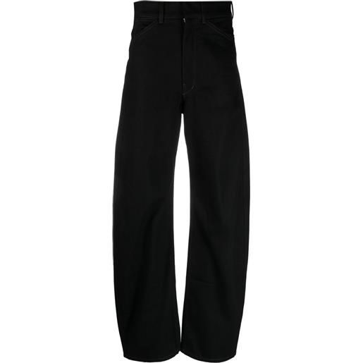 LEMAIRE jeans a gamba ampia - nero