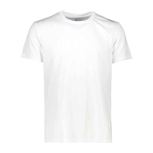 CMP - t-shirt da uomo, bianco, 56