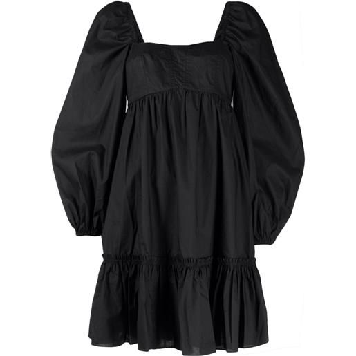 Ulla Johnson abito alita plissettato - nero