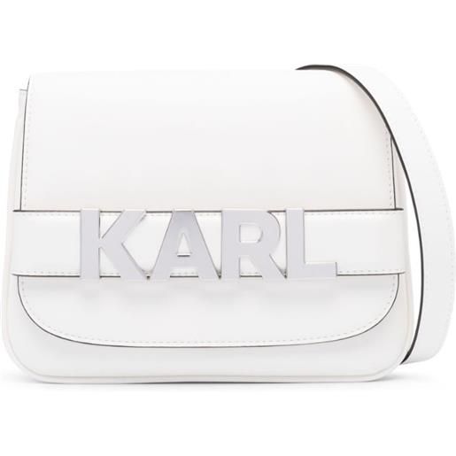 Karl Lagerfeld borsa a spalla k/letters - bianco