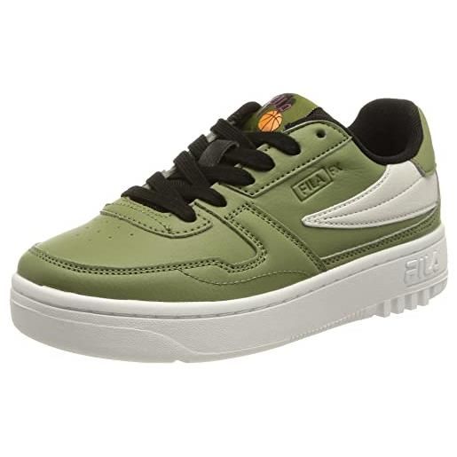 Fila fxventuno teens, scarpe da ginnastica bambine e ragazze, verde (verde loden green black), 38 eu