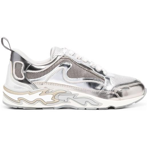 SANDRO sneakers con inserti - argento
