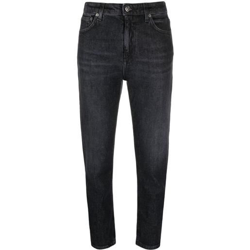DONDUP jeans crop cindy skinny - nero