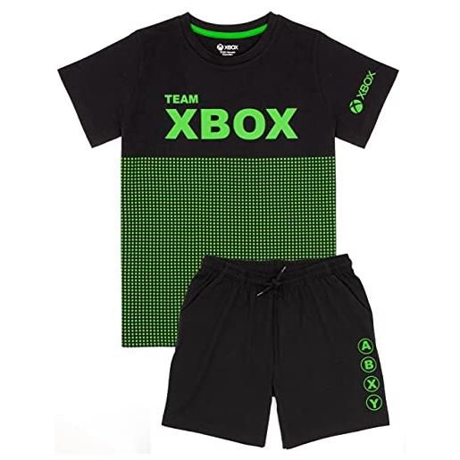 Xbox pigiama boys green o black opzioni bambini gamer t-shirt t-shirt pjs 7-8 anni