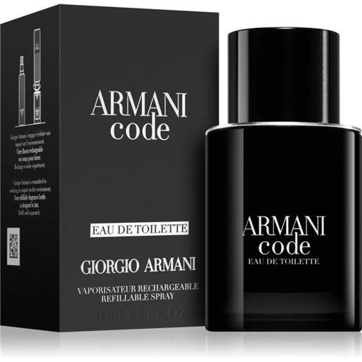 Giorgio Armani code for men (2023) - edt (ricaricabile) 75 ml