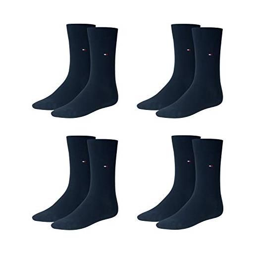 Tommy Hilfiger herren classic business socken 4er pack calze, blu (58776-dark navy-322), 47 (pacco da 8) uomo