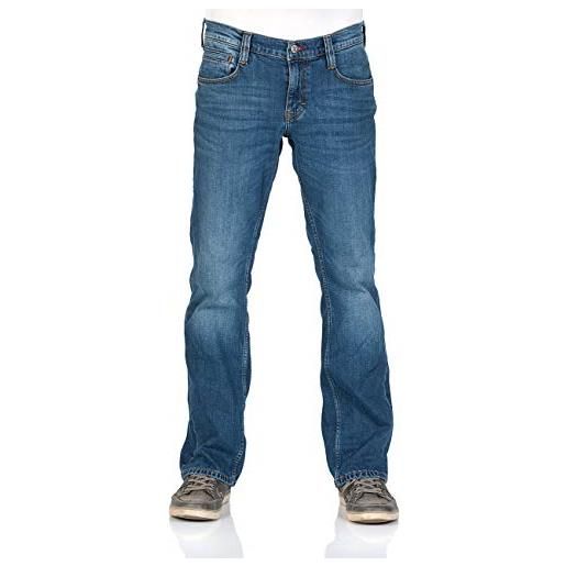 Mustang - jeans da uomo oregon - bootcut - blu chiaro - blu medio - blu scuro - nero medium blue (1006280-702). 36w x 36l