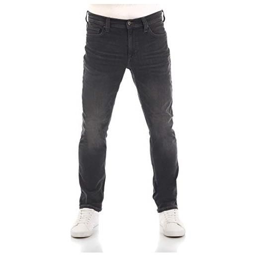 Mustang jeans da uomo vegas slim fit jeans pantaloni denim stretch cotone nero grigio blu w30 - w40, denim black (4000-783), 36w x 32l
