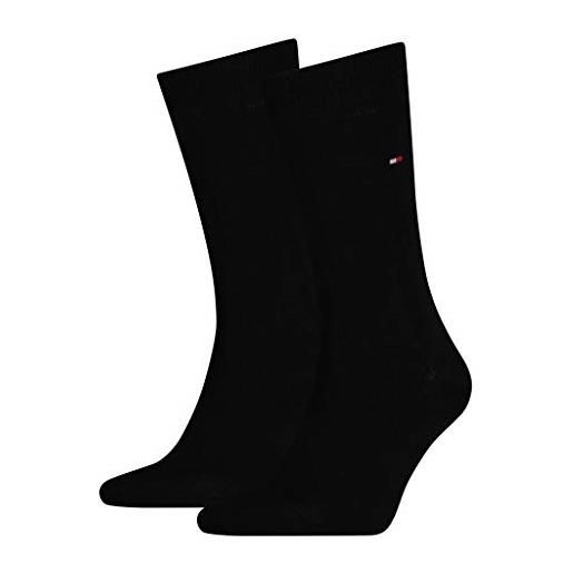 Tommy Hilfiger classic- calzini da uomo, pacco risparmio 4 paia nero nero