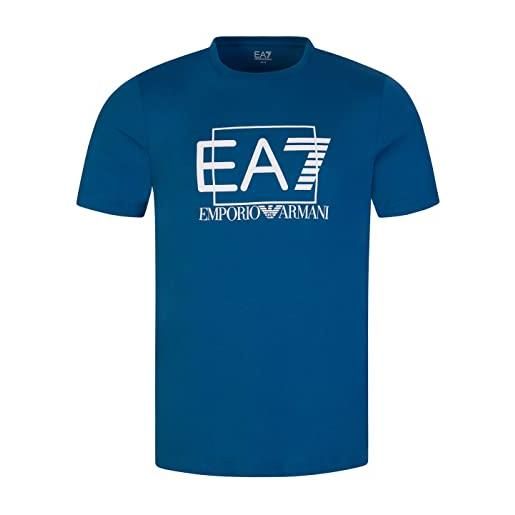 Emporio Armani ea7 t-shirt manica corta da uomo visibility in cotone pima - 3rpt81 (l, verde lime)