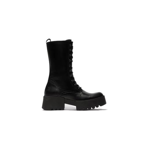 Fly London elna008fly, anfibi donna, nero, 37 eu