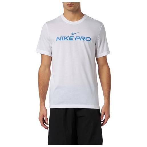 Nike dri-fit pro, t-shirt uomo, white, x-large