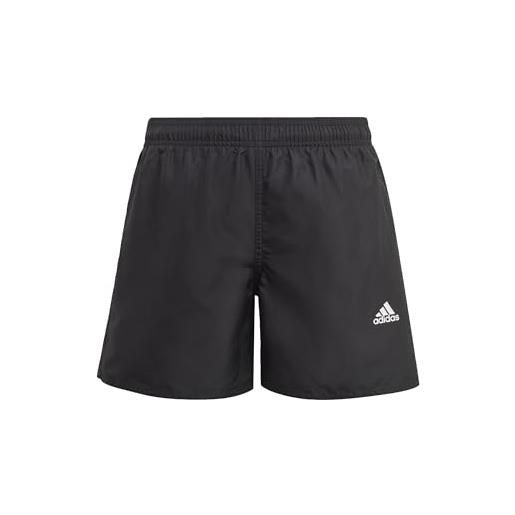 adidas badge of sport, short de nuoto bambini e ragazzi, nero (black), 13-14 anni