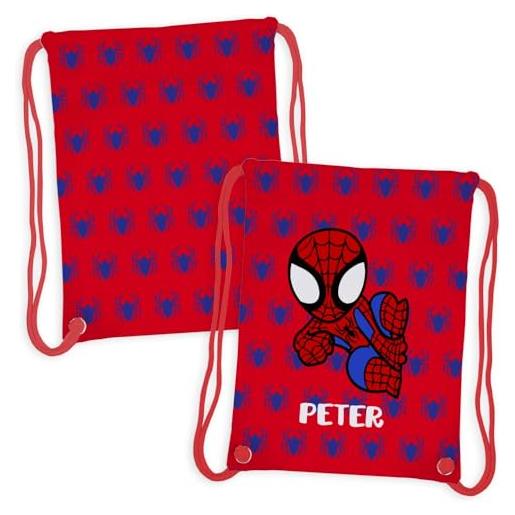 Wanapix | sacca bambino personalizzata | zaino con nome | impermeabile | borsa bambini scuola/asilo/viaggi/sport | per lavatrice e asciugatrice | unicorno | 27x33cm