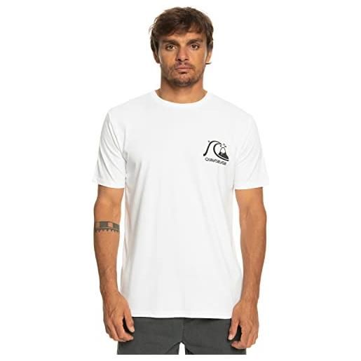 Quiksilver the original eqyzt07239 t-shirt uomo, bianco - bianco. , m