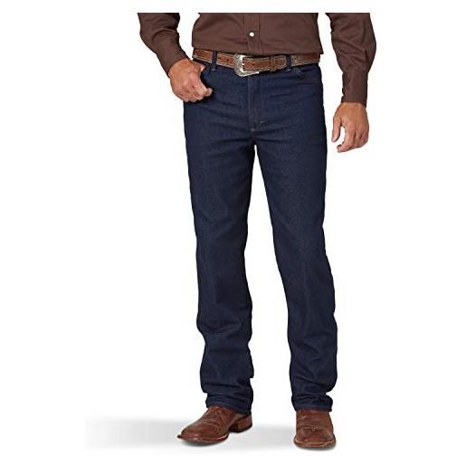 Wrangler jeans slim fit active flex taglio cowboy, prelavaggio, 33w x 36l uomo