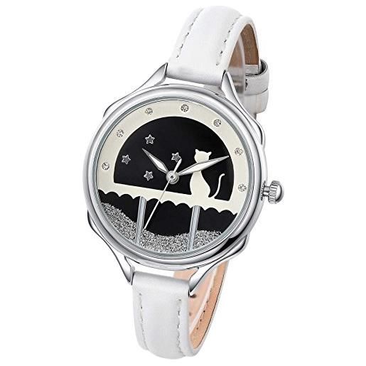 Luca Barra orologio ip silver argentato e cinturino bianco