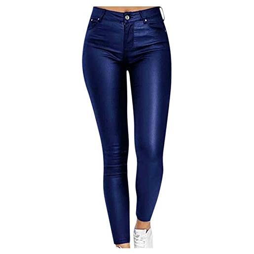 JokeLomple leggins push up donna - pantaloni donna eleganti per il tempo libero in cotone aderenti e confortevoli slim fit pantaloni leggeri donna