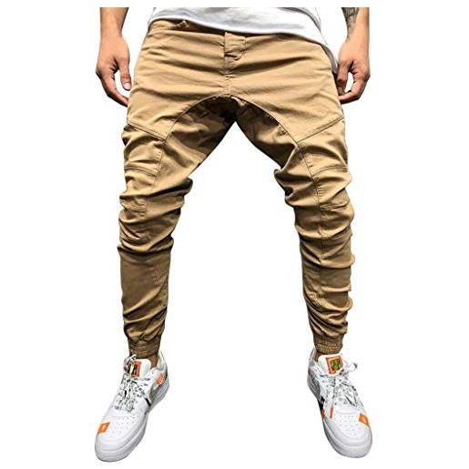 Vexiangni pantaloni colorati multi pocket abbigliamento da lavoro pantaloni tetherhose uomo pantaloni da lavoro pantaloni uomo stretch, cachi, xxxl