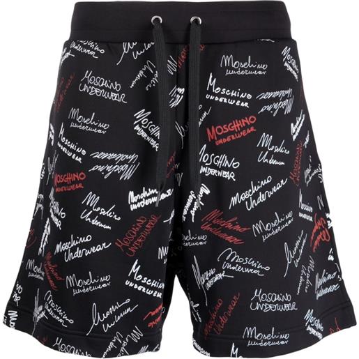 Moschino shorts con coulisse - nero