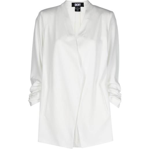 DKNY blazer con scollo a v - bianco