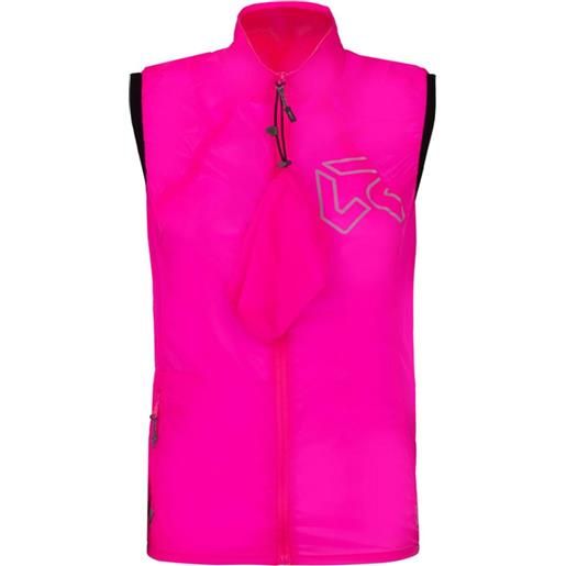 Rock experience fire woman vest pink - gilet running donna