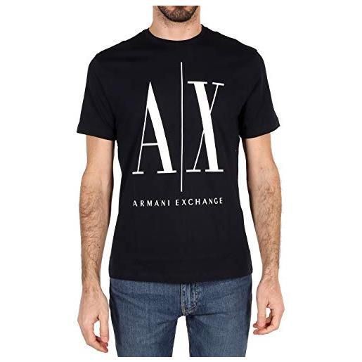 ARMANI EXCHANGE logo icon , t-shirt, uomo, nero, xs