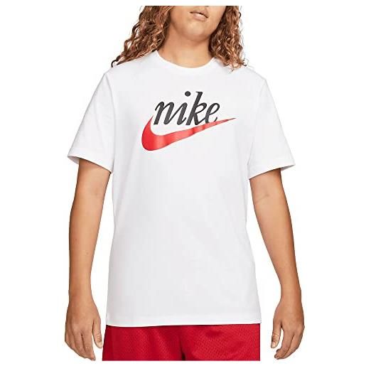 Nike dz3279-063 m nsw tee futura 2 t-shirt uomo dk grey heather s