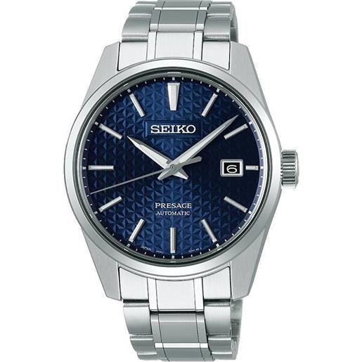Seiko Watch orologio seiko presage sharp edge quadrante blu con cinturino acciaio