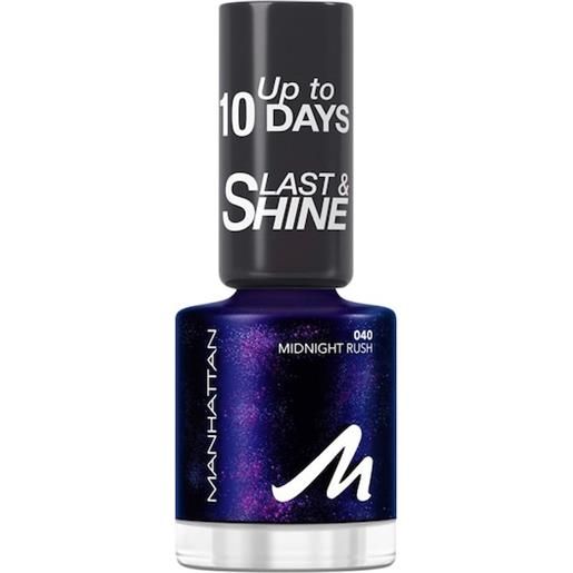 Manhattan make-up unghie last & shine nail polish 40 midnight rush