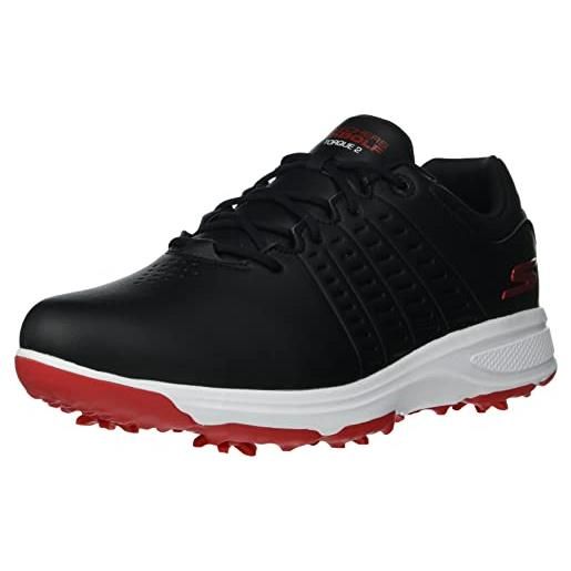 Skechers torque-scarpe da golf impermeabili, uomo, suola bianco nero, 46 eu
