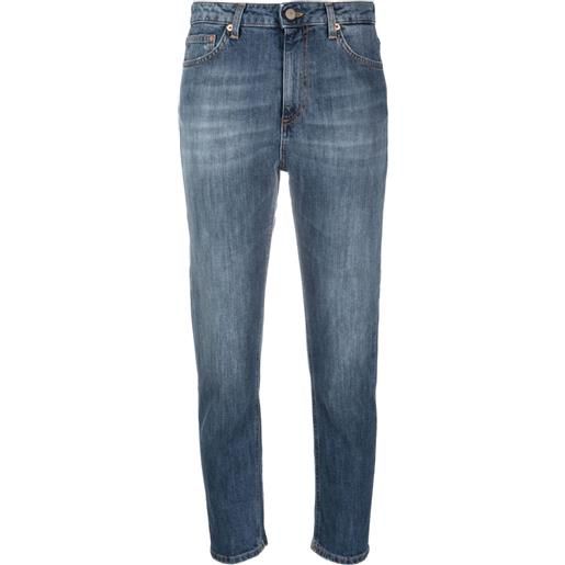 DONDUP jeans skinny cindy a vita media - blu