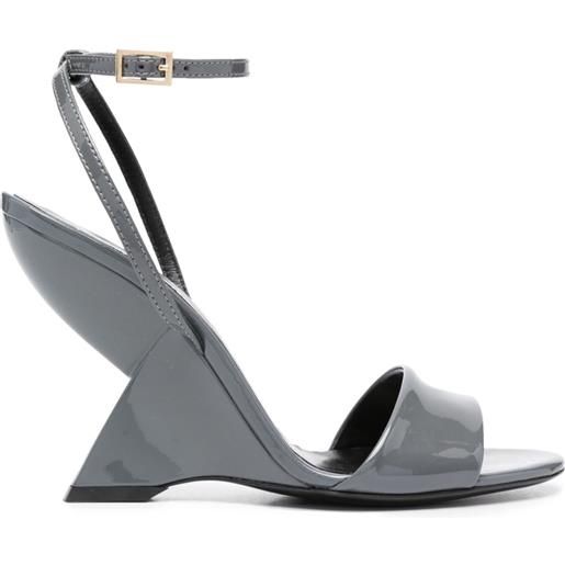 Semicouture sandali minnie 110mm - grigio