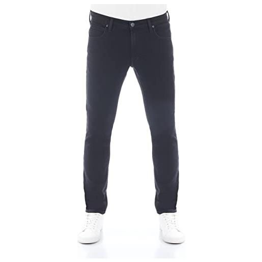 Lee jeans da uomo luke slim fit pantaloni tapered uomo jeans cotone denim stretch blu nero grigio w30 w31 w32 w33 w34 w36 w38, dark (lss2sjph3), 46 it (32w/34l)