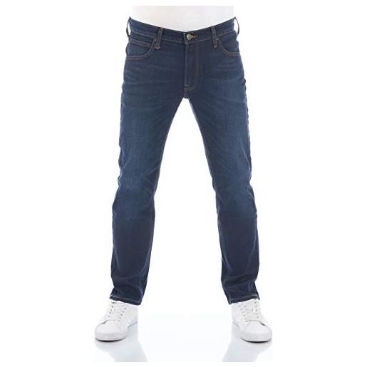 Lee jeans da uomo regular fit daren zip fly pantaloni straight jeans jeans cotone denim stretch blue nero grigio w30 w31 w32 w33 w34 w36 w38 w40 w42 w44, blu (ragnse blue) (lss3sgpj3), 46 it (32w/32l)