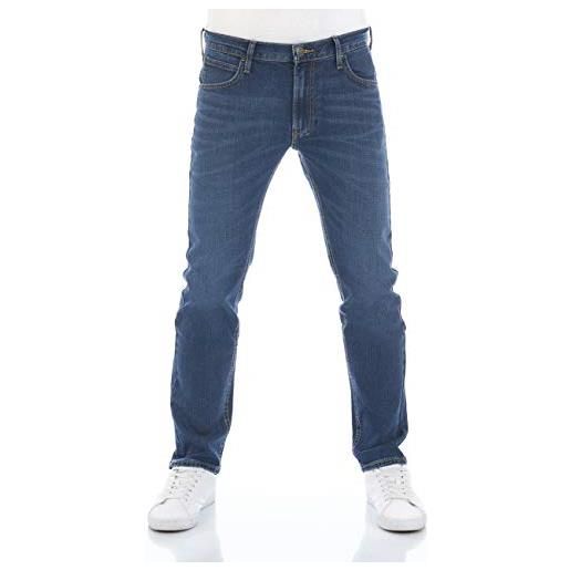Lee jeans da uomo regular fit daren zip fly pantaloni straight jeans jeans cotone denim stretch blue nero grigio w30 w31 w32 w33 w34 w36 w38 w40 w42 w44, grigio chiaro (lss3pcqg3), 52