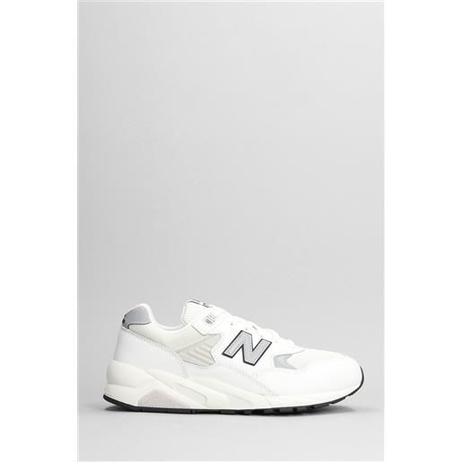 New Balance sneakers 580 in pelle e tessuto bianco