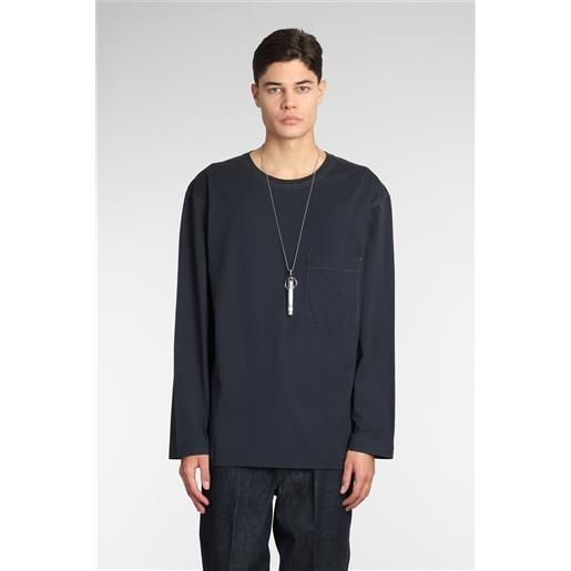 LEMAIRE t-shirt in cotone blu
